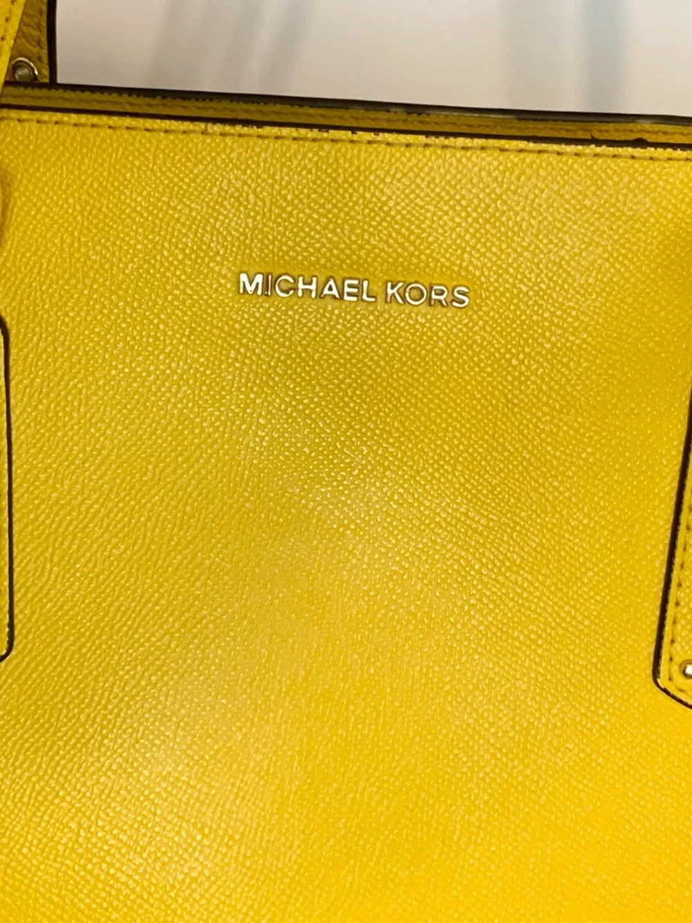 Michael Kors bag Yellow Saffiano Tote should bag large purse designer handbag - Picture 10 of 17